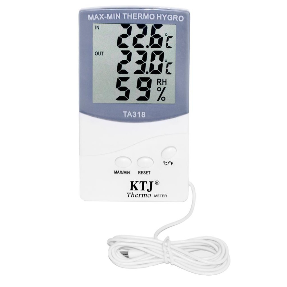 Medidor de humedad y temperatura (higrotermómetro)